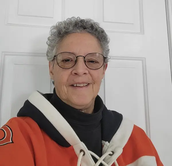 Current portrait of Jodie Prina, Galesburg High School Class of 1974 girls basketball standout