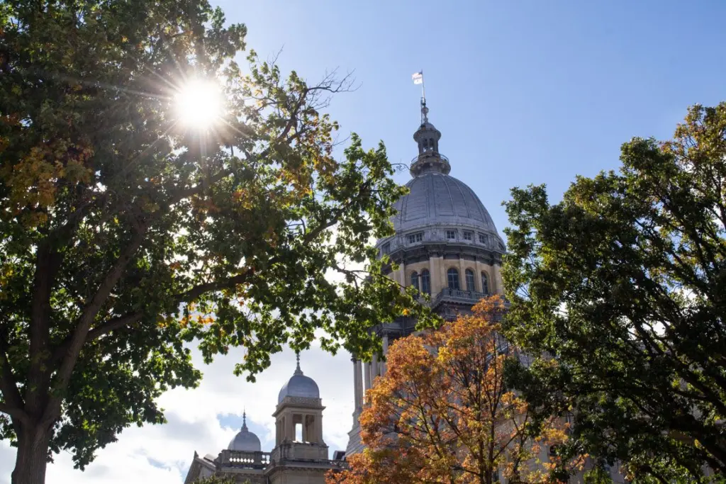 The Illinois State Capitol is pictured in Springfield. (Capitol News Illinois photo by Jerry Nowicki)