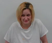 Ashley England booking photo from Galesburg Police Department