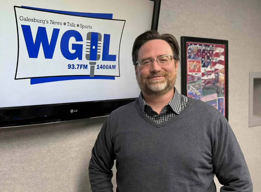Andrew Driscoll in WGIL studio discussing The Orpheum Theatre's 2025 success