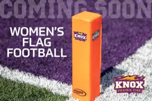 Knox College announces women's flag football as a new varsity sport.