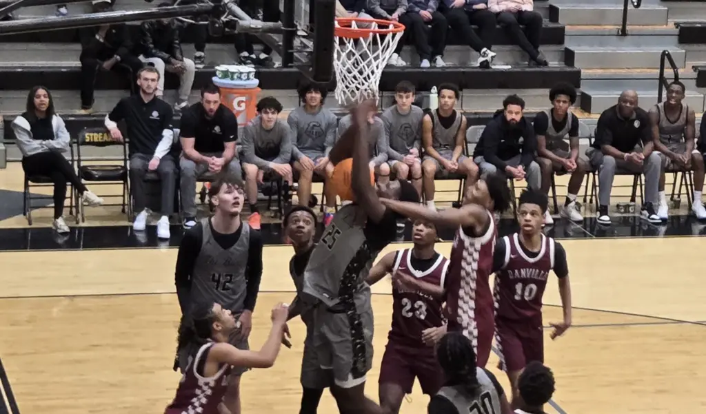 GHS boys basketball team vs Danville at the 2026 Martin Luther King Tournament