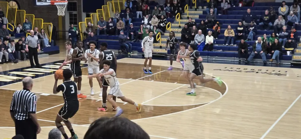 GHS boys basketball team at Sterling. February 2026