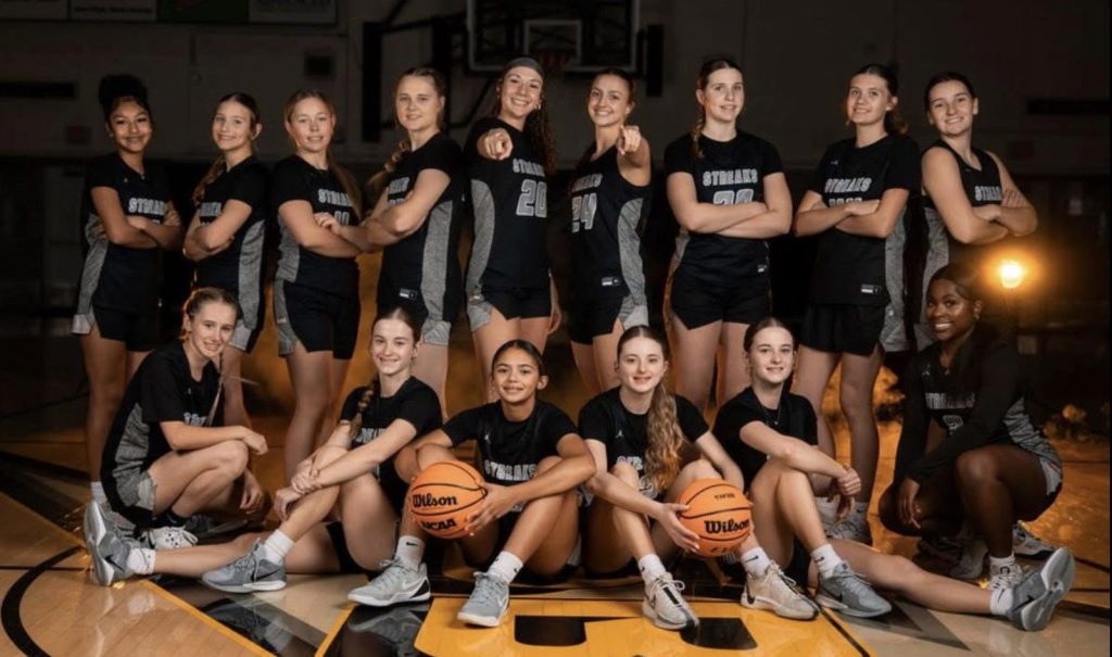 The 2025-26 Galesburg Silver Streaks girls basketball team.