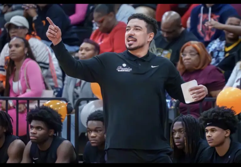 Ryan McElmurry coaching Peoria High School basketball