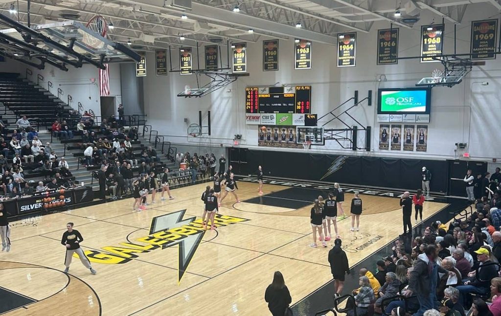 GHS girls basketball vs Metamora @ John Thiel Gymnasium for Galesburg Sectional semifinals