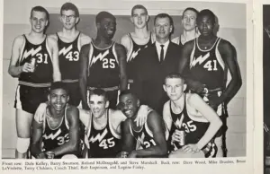 The 1966 Galesburg Silver Streaks basketball team, coached by John Thiel