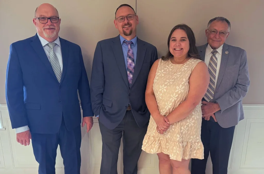The Knox County Area Partnership for Economic Development team, from left: Mark Williams, Ken Springer, Abby Thomas, and John Schlaf
