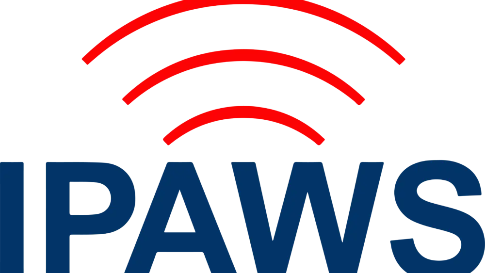 Integrated Public Alert & Warning System logo.