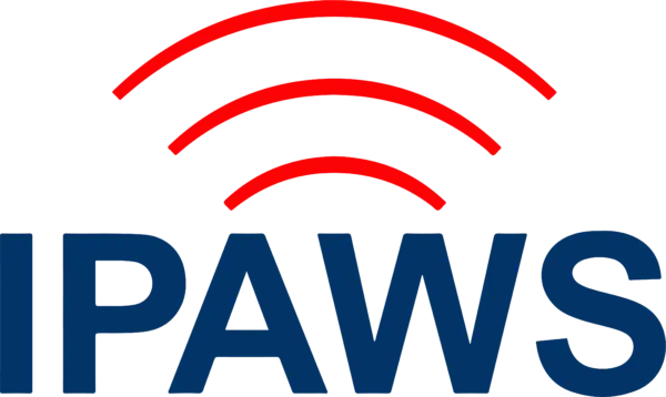 Integrated Public Alert & Warning System logo.