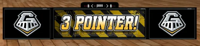 Rendering of proposed scorer's table for John Thiel Gym at Galesburg High School.