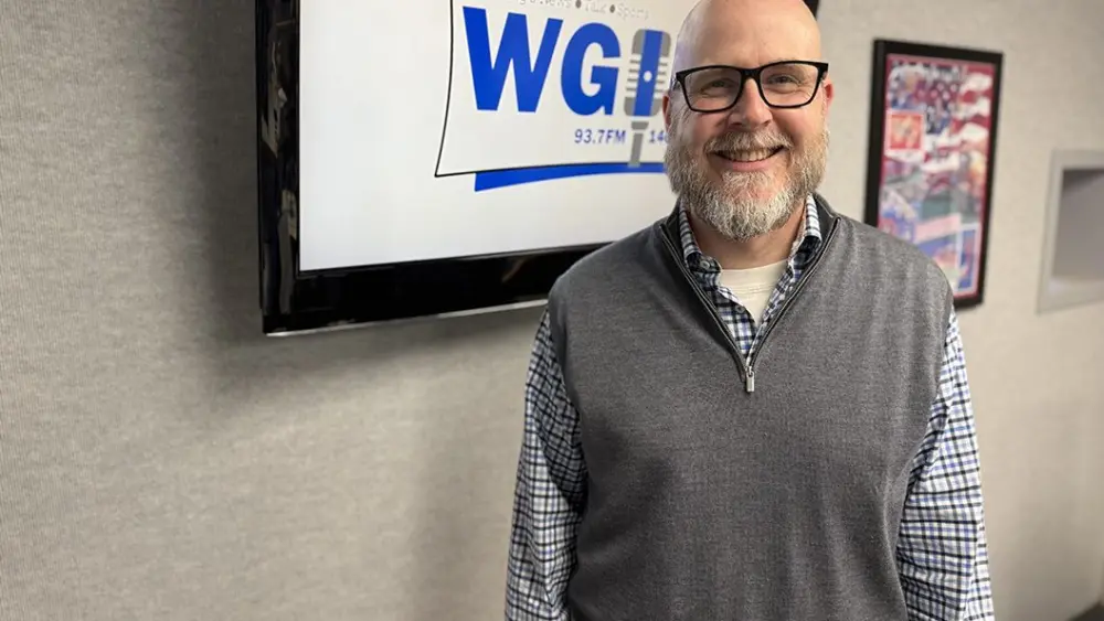Galesburg District 205 Superintendent John Asplund at the WGIL studio, March 10, 2026.