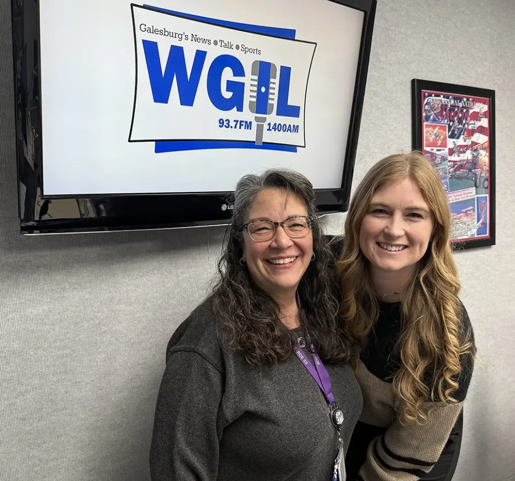 Lisa Medina-Foshay and Ashley Hinkle of ROE #33 Early Childhood Program at the WGIL studio, March 2026