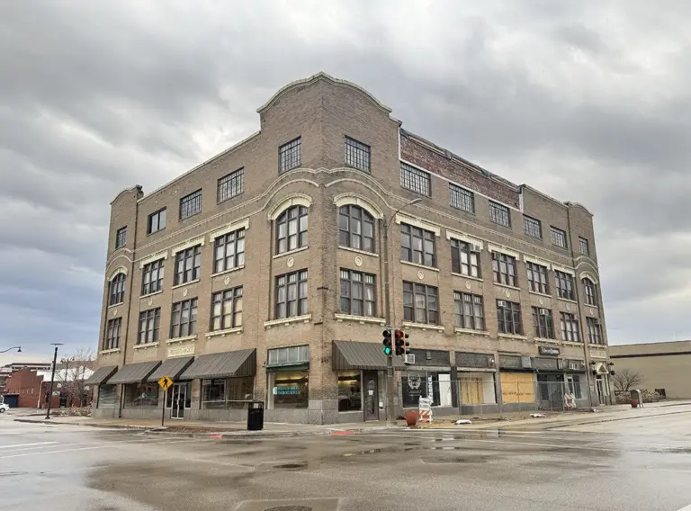 Weinberg Arcade building at 64 S. Prairie Street in downtown Galesburg, Illinois