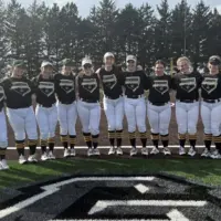 The 2026 Galesburg High School Silver Streaks softball team on the new turf field