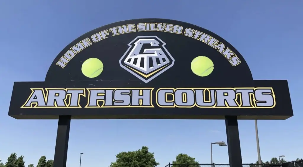 Art Fish Courts at Galesburg High School