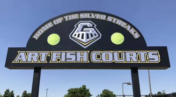 Art Fish Courts at Galesburg High School