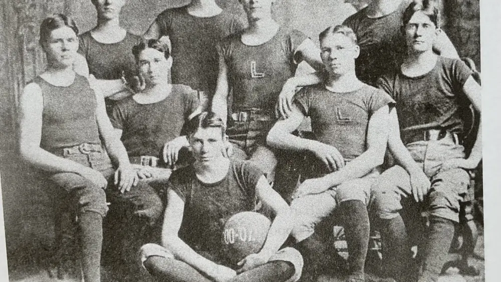Carl Sandburg — Captain of the 1900 Lombard Basketball Team