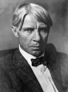 Black and white portrait of Carl Sandburg