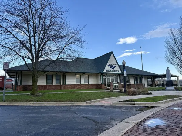 The Galesburg depot at 225 South Seminary Street, future hub for FlixBus intercity bus service