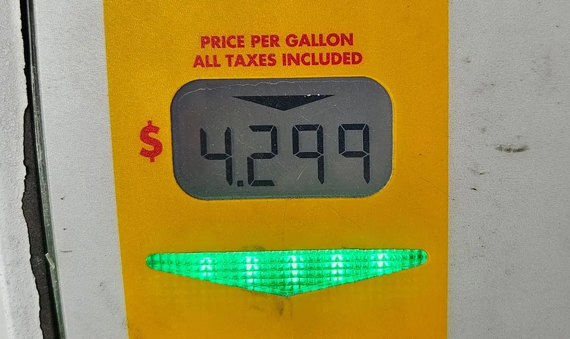 Gasoline climbed at $4.29 a gallon at many retail stations across Illinois. (Capitol News Illinois photo by Peter Hancock)