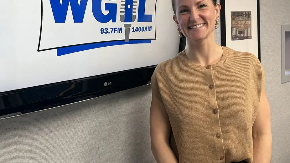 Danielle Hulick Tansel at WGIL studios, April 17, 2026