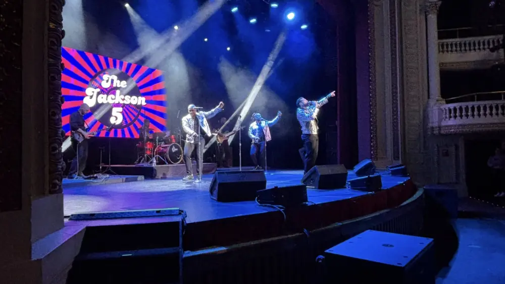 The Orpheum Theatre in downtown Galesburg, Illinois, recipient of a $99,250 Illinois DCEO tourism matching grant for LED stage lighting.