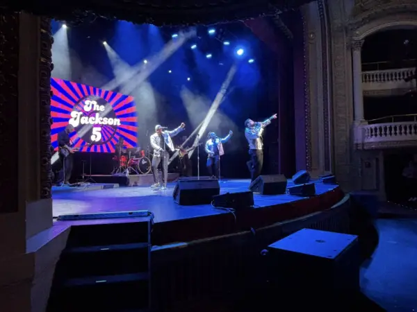 The Orpheum Theatre in downtown Galesburg, Illinois, recipient of a $99,250 Illinois DCEO tourism matching grant for LED stage lighting.