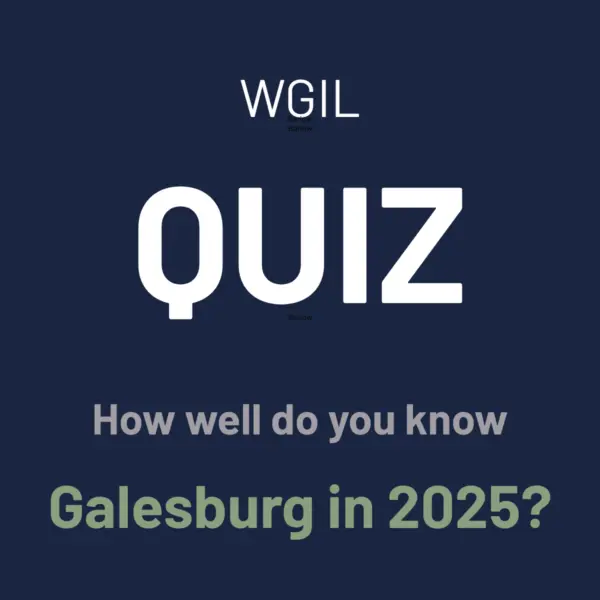 WGIL quiz graphic — How well do you know Galesburg in 2025?