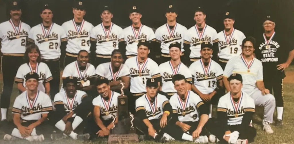 1988 Galesburg High School Silver Streaks baseball state championship team
