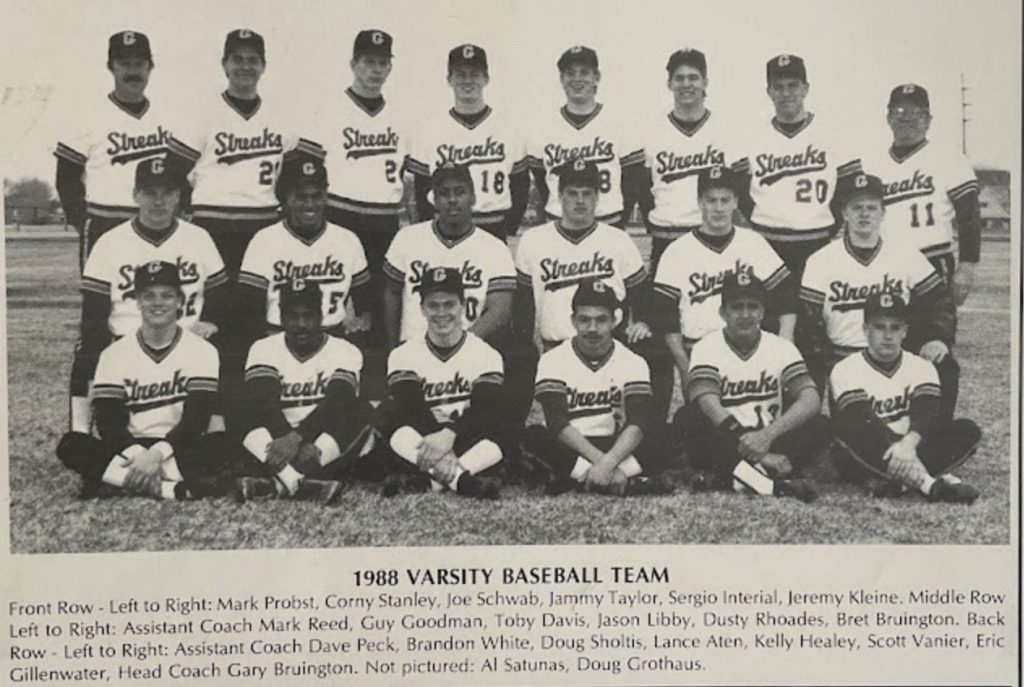 1988 Galesburg High School Varsity Baseball Team, Illinois state champions