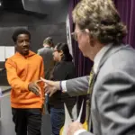 gale-scholars-class-of-2030-033: A scene from the Gale Scholars Class of 2030 induction ceremony, Tuesday, May 5, 2026, at Galesburg High School. (Photo courtesy Knox College)
