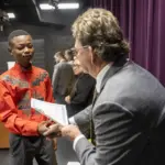 gale-scholars-class-of-2030-035: A scene from the Gale Scholars Class of 2030 induction ceremony, Tuesday, May 5, 2026, at Galesburg High School. (Photo courtesy Knox College)
