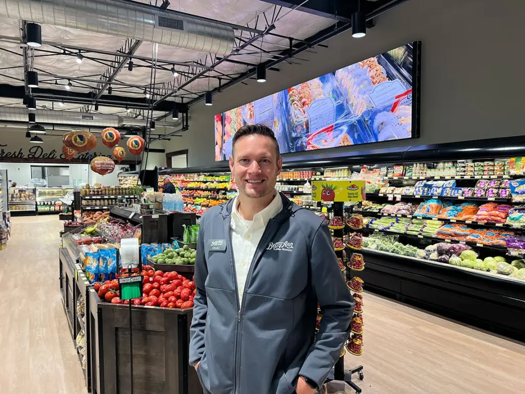 Craig Norrenberns, a fourth-generation Illinois grocer, poses in one of the four independent groceries he owns in southern Illinois. Norrenberns testified before a House committee about the potential impacts SNAP cuts will have on independent grocers. (Photo courtesy Norrenberns)