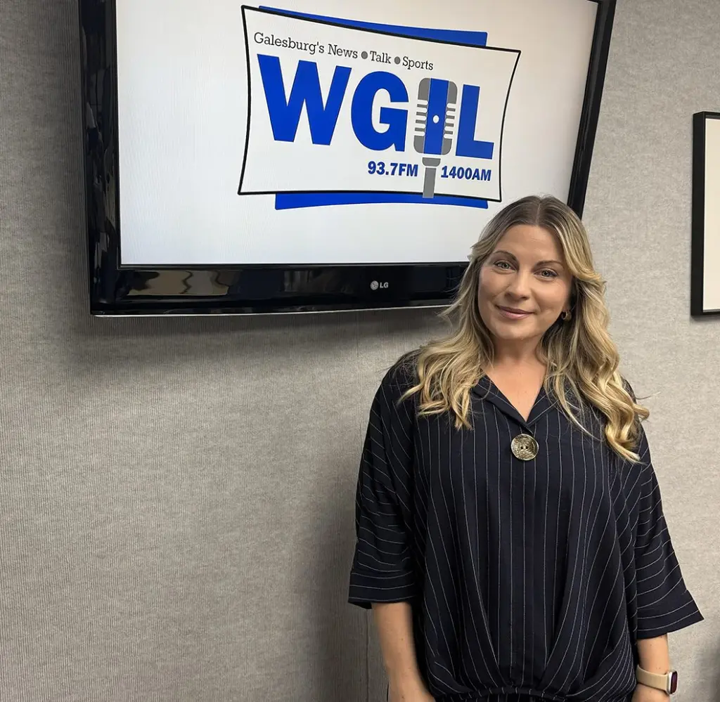 West End star Louise Dearman at WGIL studios in Galesburg, Illinois, May 15, 2026