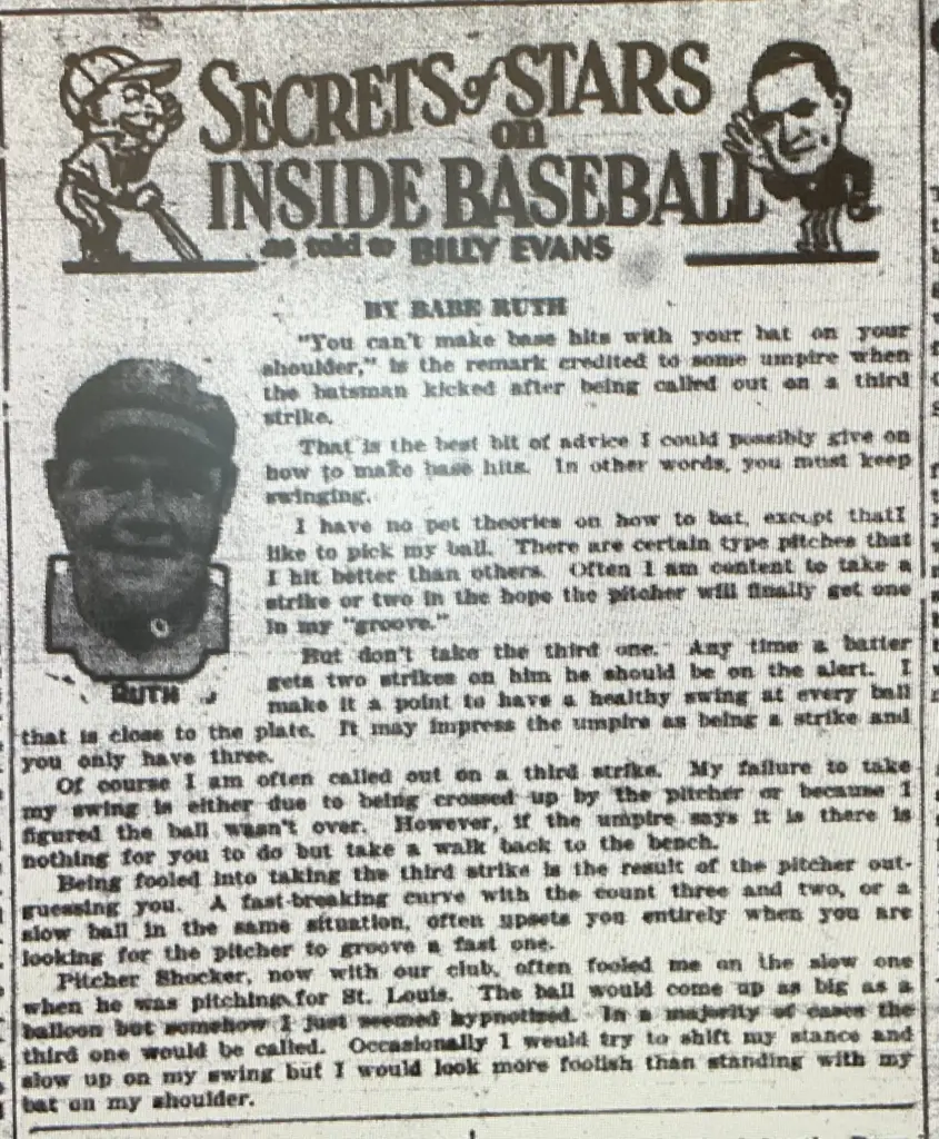Jobs were up, Little League was king, and the Babe had something to say ...