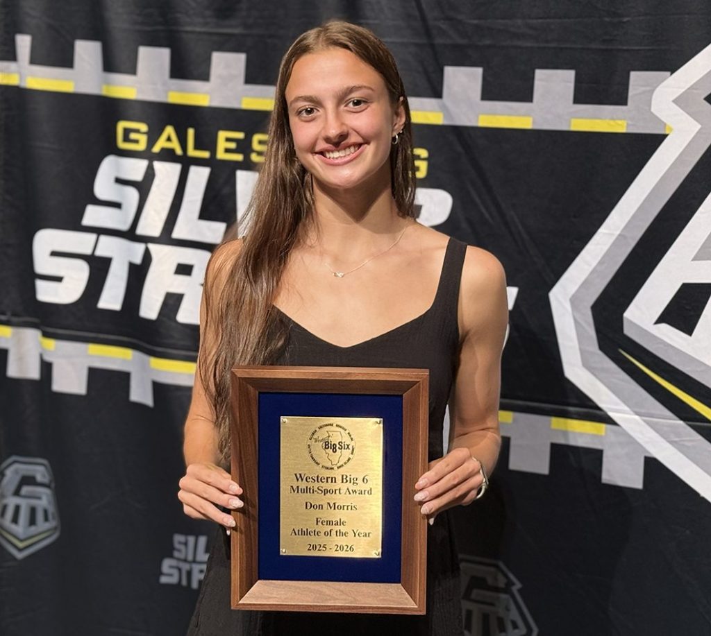 Galesburg High School's Lily Furrow, 2026 Don Morris Award winner