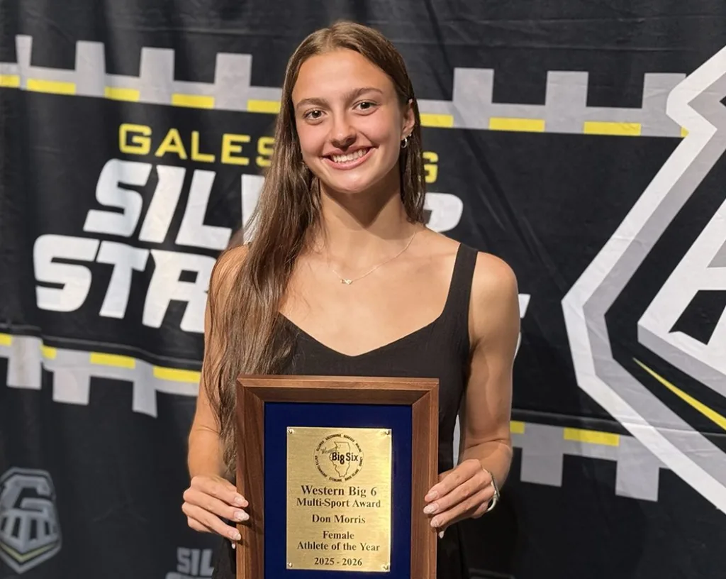 Galesburg High School's Lily Furrow, 2026 Don Morris Award winner