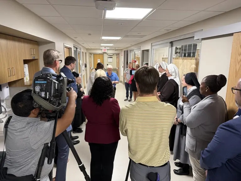 OSF St. Mary Medical Center emergency department expansion ribbon cutting and blessing ceremony, Galesburg, Illinois, May 19, 2026
