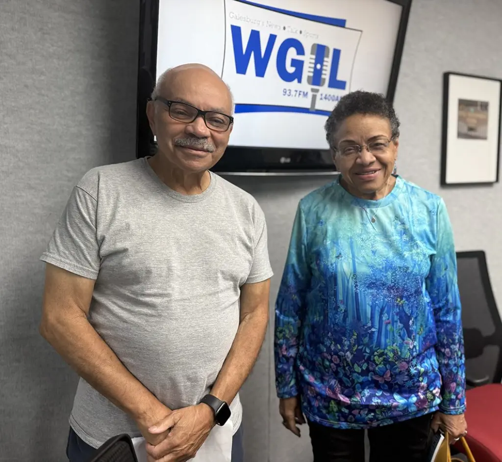 Wendel Hunigan and Semenya McCord at WGIL, June 2026, previewing the Allen Chapel Juneteenth Soul Food Celebration