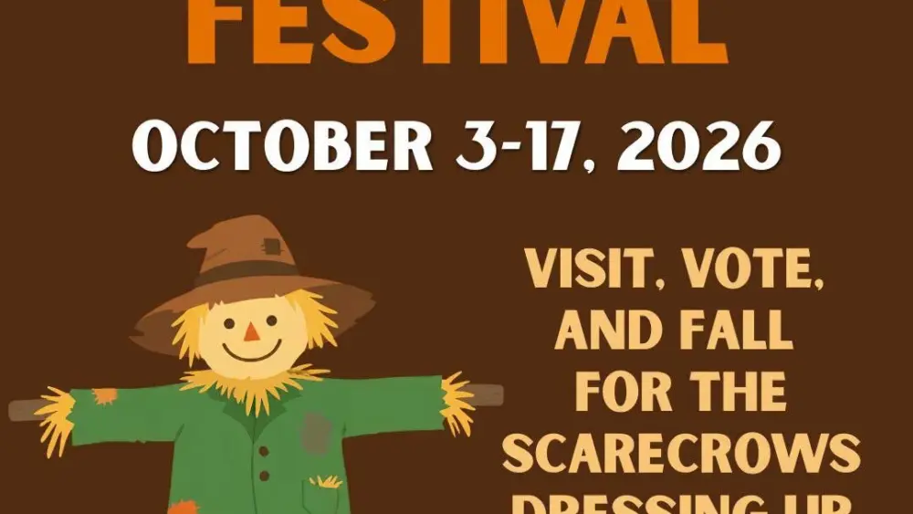 ALT TEXT: Seminary Street Scarecrow Festival promotional graphic