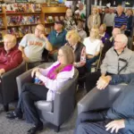 barry-swanson-book-signing-crowd: A crowd gathers for Barry Swanson's book signing Wednesday at Wordsmith Bookshoppe. (Photo courtesy Tom Foley)
