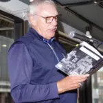barry-swanson-reading-2: Barry Swanson reads from "Streaksburg" at Wednesday's book signing at Wordsmith Bookshoppe. (Photo courtesy Tom Foley)