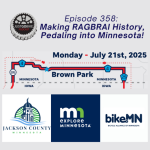 Episode 358: Making RAGBRAI History, Pedaling into Minnesota! episode artwork