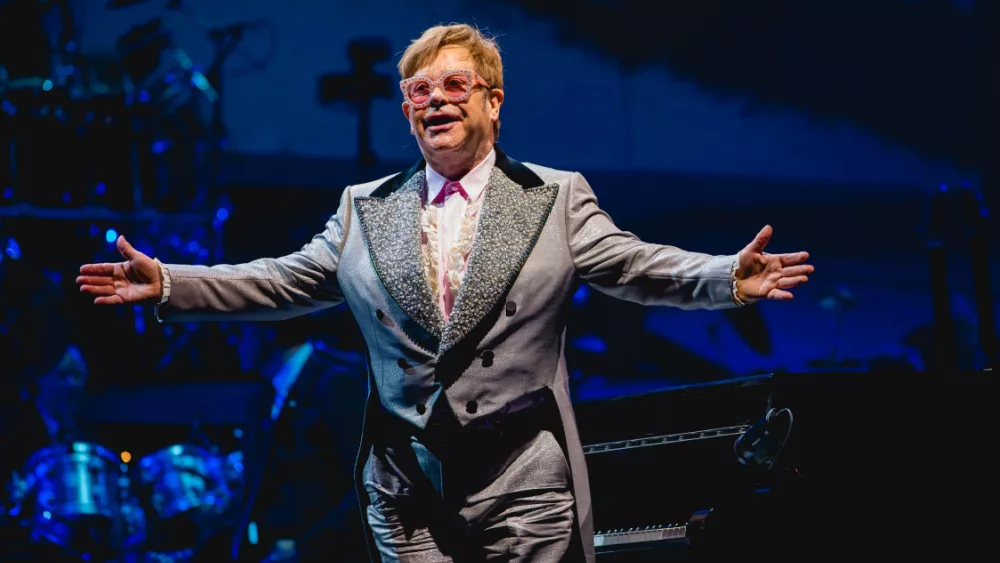 Elton John performs live at Van Andel Arena on the Farewell Yellow Brick Road Tour; GRAND RAPIDS^ MICHIGAN / USA - October 15^ 2018