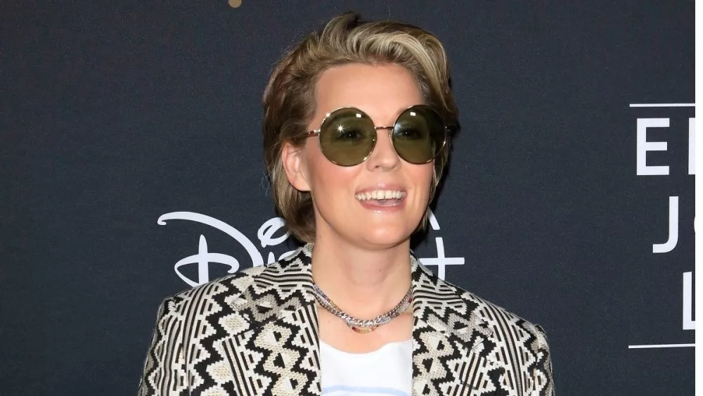 Brandi Carlile at the Elton John Live: Farewell From Dodger Stadium Yellow Brick Road Event at Dodger Stadium on November 20^ 2022 in Los Angeles^ CA