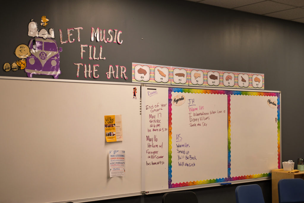 New Berlin High School Choir Room, New Berlin, Illinois (Credit: Trent R Nelson)