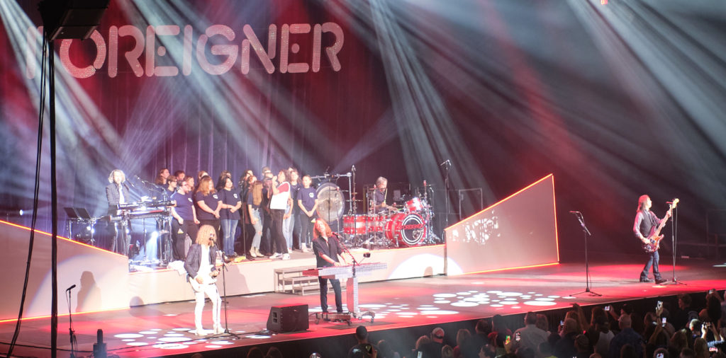 Foreigner with New Berlin High School Choir at BOS Center in Springfield, Illinois (Credit: Trent R Nelson)