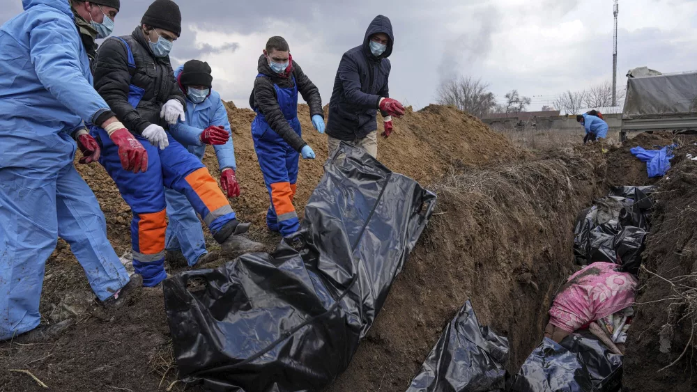 Mariupol mass grave (AP Photo/Evgeniy Maloletka, File)