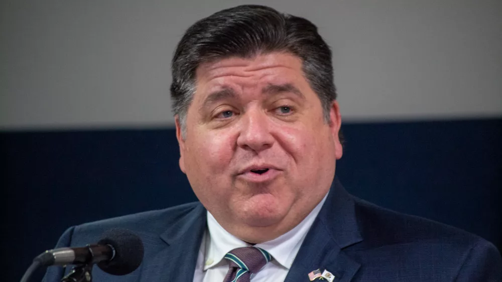 Gov. JB Pritzker is pictured in a file photo. He’ll deliver his State of the State and budget address Wednesday, detailing a plan to take on the insurance industry. (Capitol News Illinois photo by Jerry Nowicki)